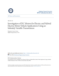 Investigation of DC Motors for Electric and Hybrid Electric Motor