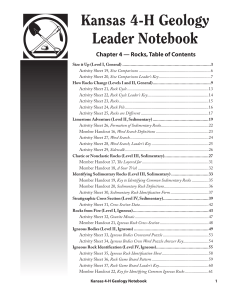 Kansas 4-H Geology Leader Notebook