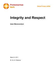 Integrity and Respect