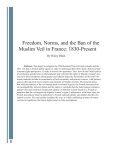 Freedom, Norms, and the Ban of the Muslim Veil in France: 1830