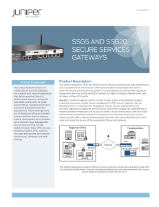 SSG5 and SSG20 Secure Services Gateways