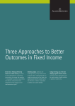 Three Approaches to Better Outcomes in Fixed
