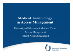In Access Management - University of Mississippi Medical Center
