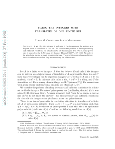 arXiv:math/9802122v1 [math.CO] 27 Feb 1998