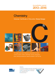 VCE Chemistry Study Design