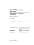 HP TCP/IP Services for OpenVMS Management Command Reference