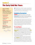 The Early Cold War Years Section 2