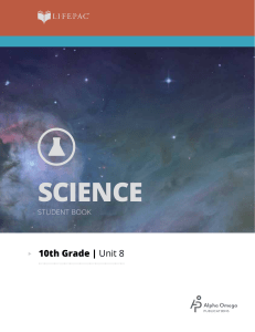LIFEPAC® 10th Grade Science Unit 8 Worktext - HomeSchool