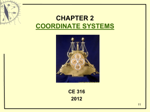 CHAPTER 2 COORDINATE SYSTEMS