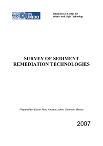 Survey of Sediment Remediation Technologies - CLU-IN