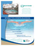 movable pool dividers (bulkheads)