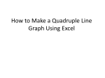 How to Make a Quadruple Line Graph Using Excel