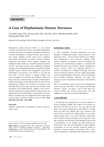 A Case of Elephantiasis Nostras Verrucosa