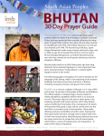 Bhutan 30 Day Prayer Guide