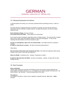 74. Colloquial Expressions and Idioms 75. Word Formation