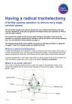 Radical trachelectomy - Guy`s and St Thomas` NHS Foundation Trust