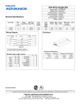 Advance IOP4P32SC35I 0.92 Electronic Ballast Spec