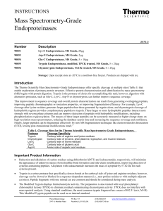 Mass Spectrometry-Grade Endoproteinases