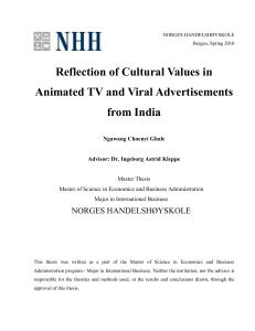 Reflection of Cultural Values in Animated TV and Viral