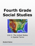 The United States in Spatial Terms Student Book