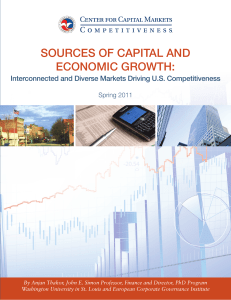 sources of capital and economic growth - u.s.