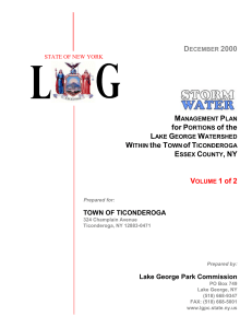 Ticonderoga Stormwater Management Plan Vol.1