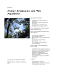 Chapter 26: Ecology, Ecosystems, and Plant Populations