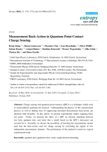 Measurement Back-Action in Quantum Point-Contact Charge