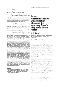 wavefunction (63) obtained by applying Dirac`s factor