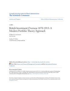 British Investment Overseas 1870-1913