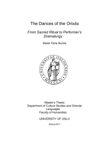 The Dances of the Orixás - DUO