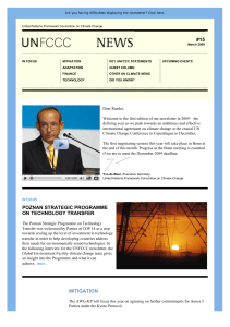 UNFCCC Newsletter