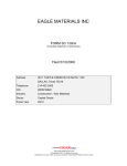 Eagle Materials Incorporated