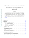 A framework for bounding nonlocality of state discrimination