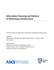 Alternative Financing and Delivery of Waterways Infrastructure