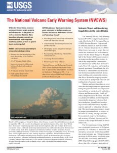 U.S. Geological Survey`s "The National Volcano Early Warning