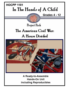 Civil War Lapbook - Monroe County Schools
