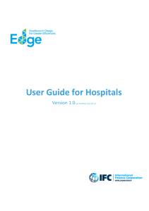 User Guide for Hospitals