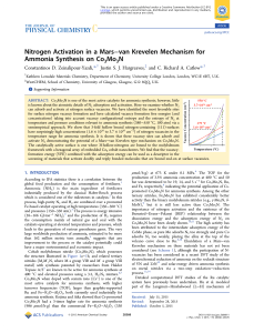 Nitrogen Activation in a Mars–van Krevelen