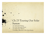 ch 23 Touring our Solar System