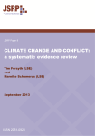 CLIMATE CHANGE AND CONFLICT: a