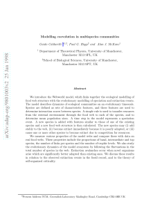 Modelling coevolution in multispecies communities