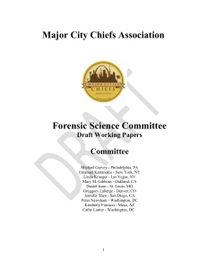 Major City Chiefs Position Paper on Sworn vs