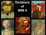 Dictators of WW II - US History Teachers
