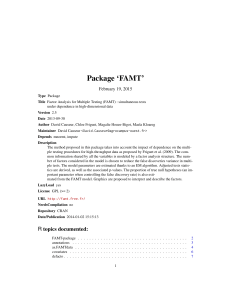 Package `FAMT`
