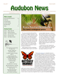 Audubon News - Mecklenburg Audubon Society