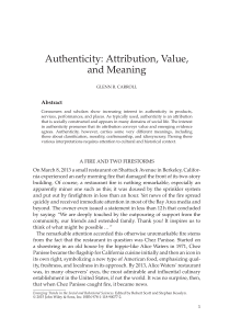 Authenticity: Attribution, Value, and Meaning