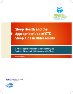 Sleep Health and the Appropriate Use of OTC Sleep Aids in Older