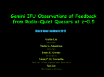 Gemini IFU Observations of Feedback from Radio