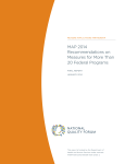 MAP 2014 Recommendations on Measures for More Than 20 Federal